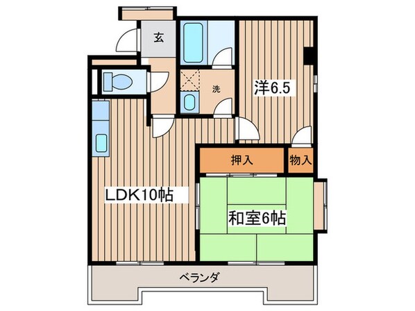 メゾン見晴台の物件間取画像